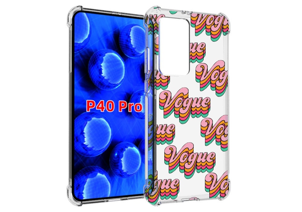 

Чехол MyPads вогуе для Huawei P40 Pro противоударный, Прозрачный, Tocco