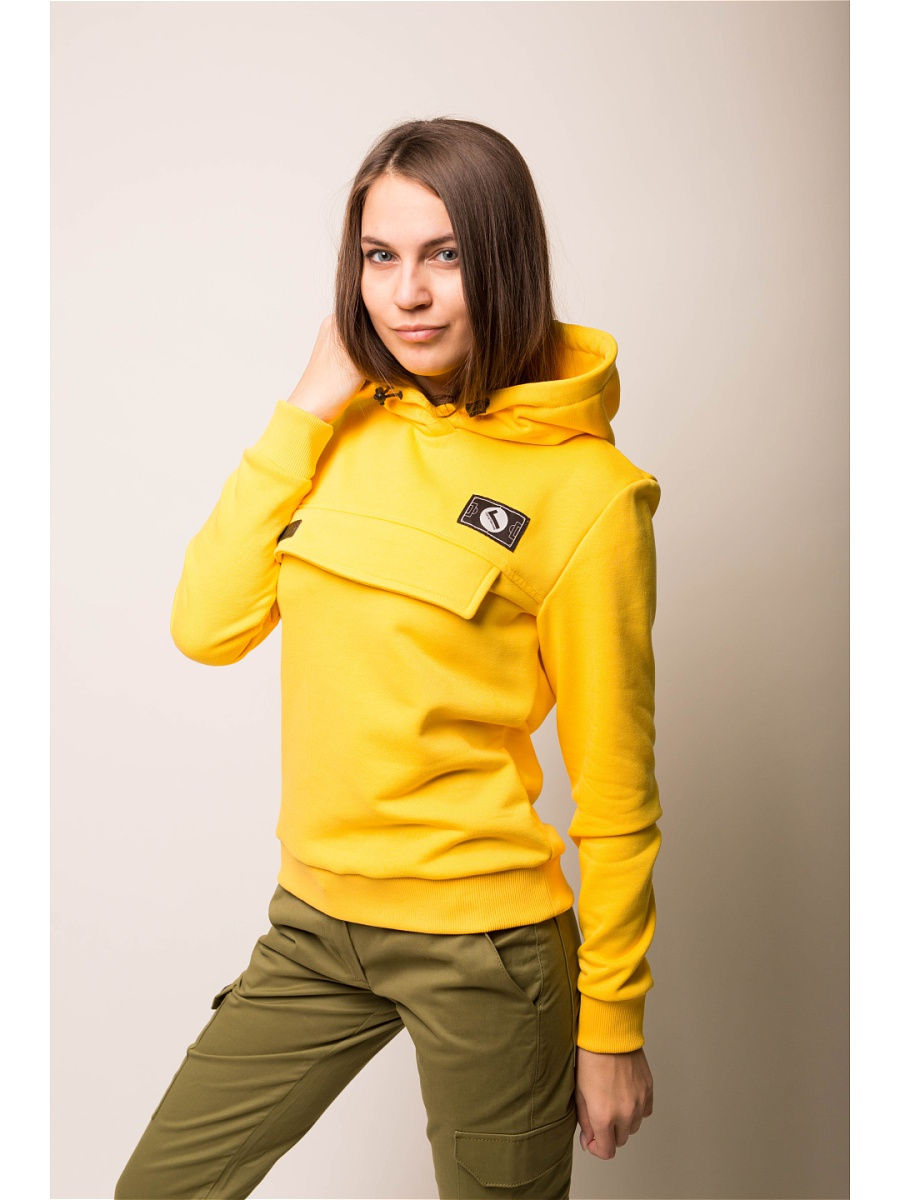Худи женское Город Горький 15025278 желтое 48 RU