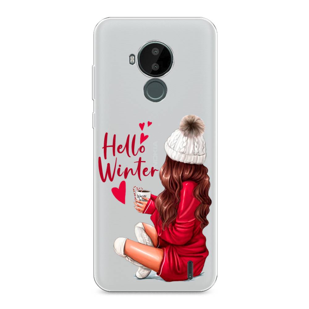 

Чехол на Nokia C30 "Hello winter", Красный;белый;коричневый, 124850-5