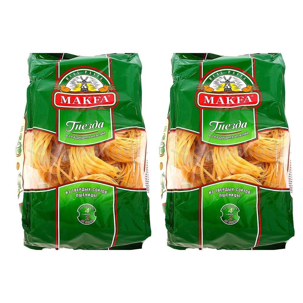 

Макаронные изделия Makfa гнезда, 2 шт по 450 г