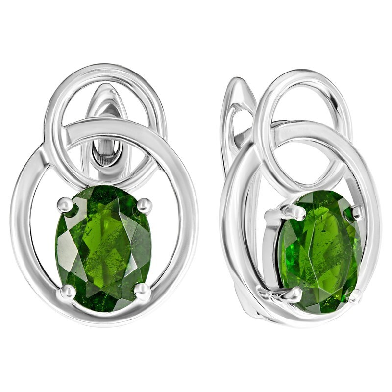 

Серьги из серебра с допсидом LAZURIT-ONLINE 8391NP, 8391NP