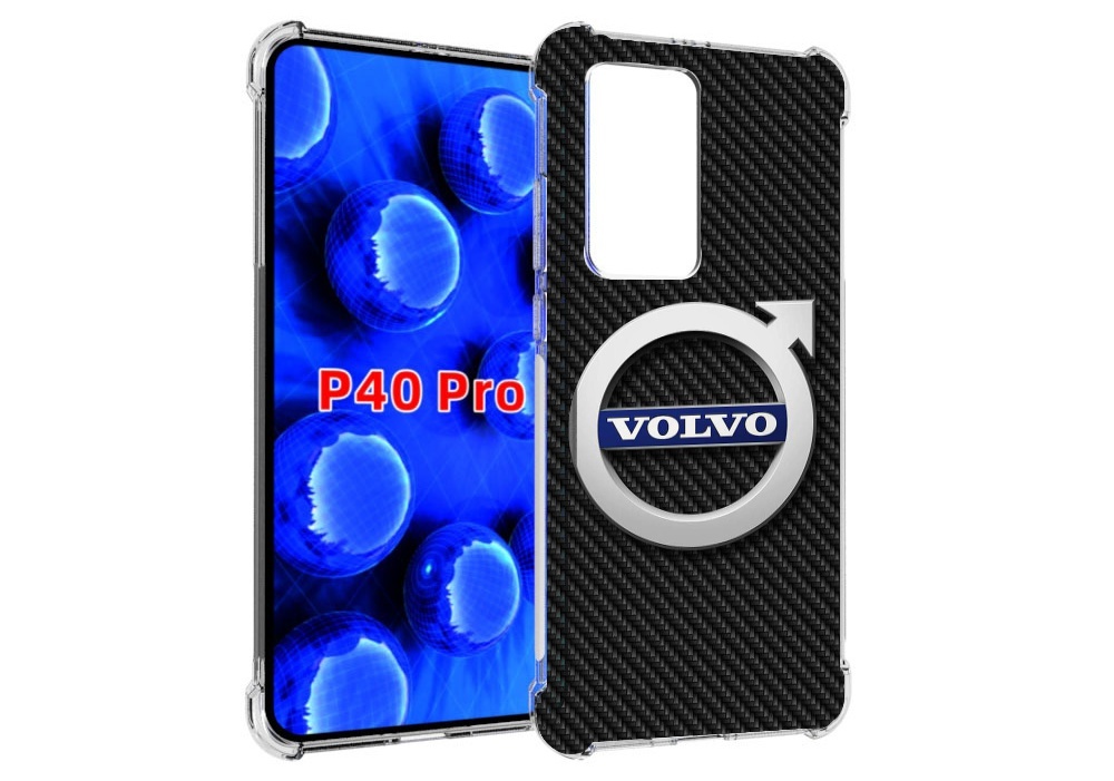 

Чехол MyPads вольво volvo 3 для Huawei P40 Pro противоударный, Прозрачный, Tocco
