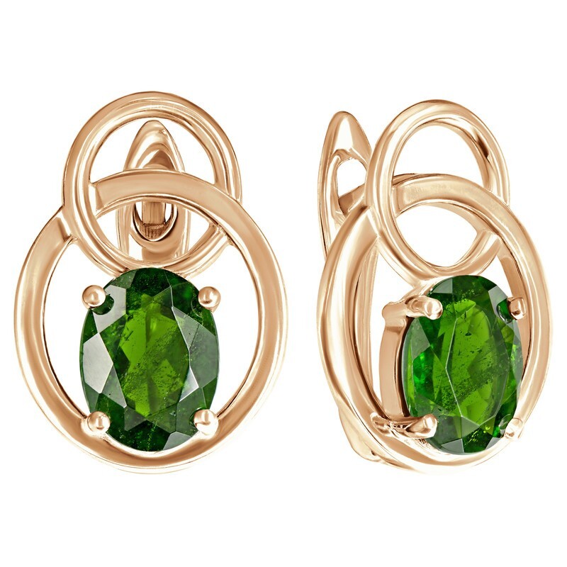 

Серьги из серебра с диопсидом LAZURIT-ONLINE 8391PG, 8391PG
