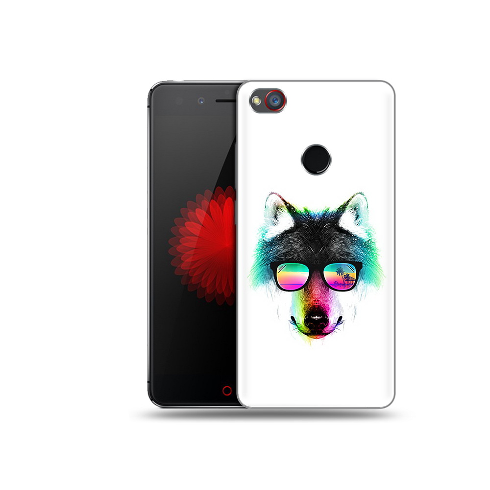 Чехол MyPads Tocco для ZTE Nubia Z11 радужный волк (PT48017.468.567)