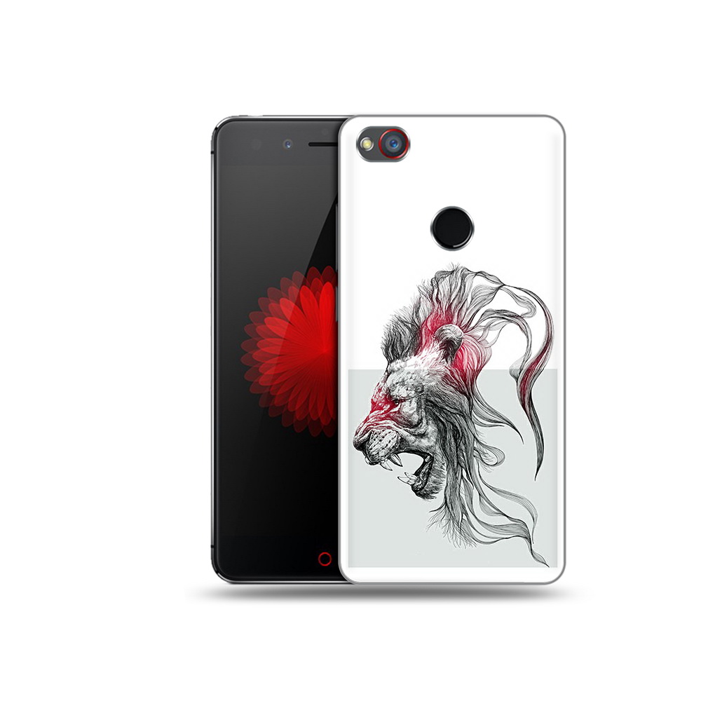 

Чехол MyPads Tocco для ZTE Nubia Z11 разъяренный лев (PT48017.468.576), Прозрачный, Tocco