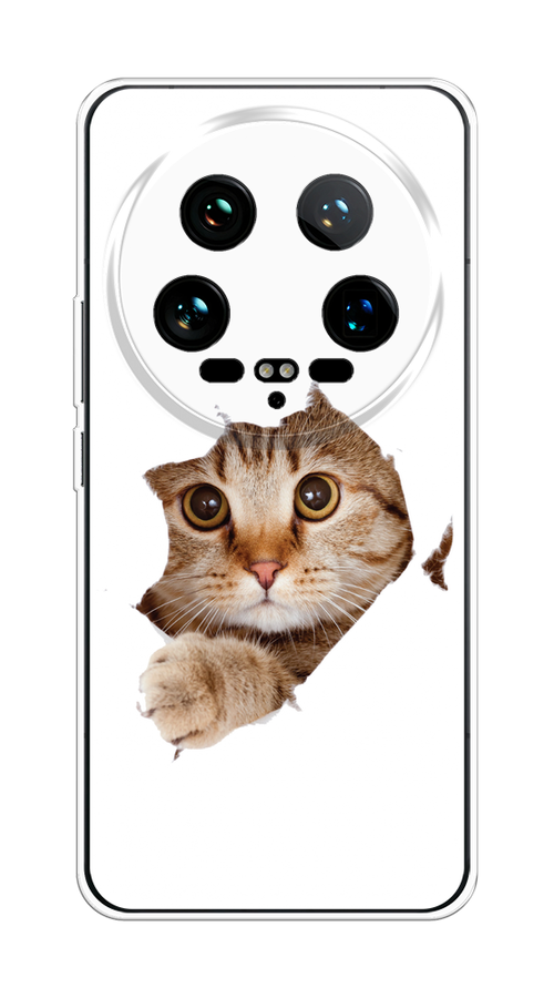 

Чехол на Xiaomi 14 Ultra "Кот и бумага", Белый;коричневый, 321850-1
