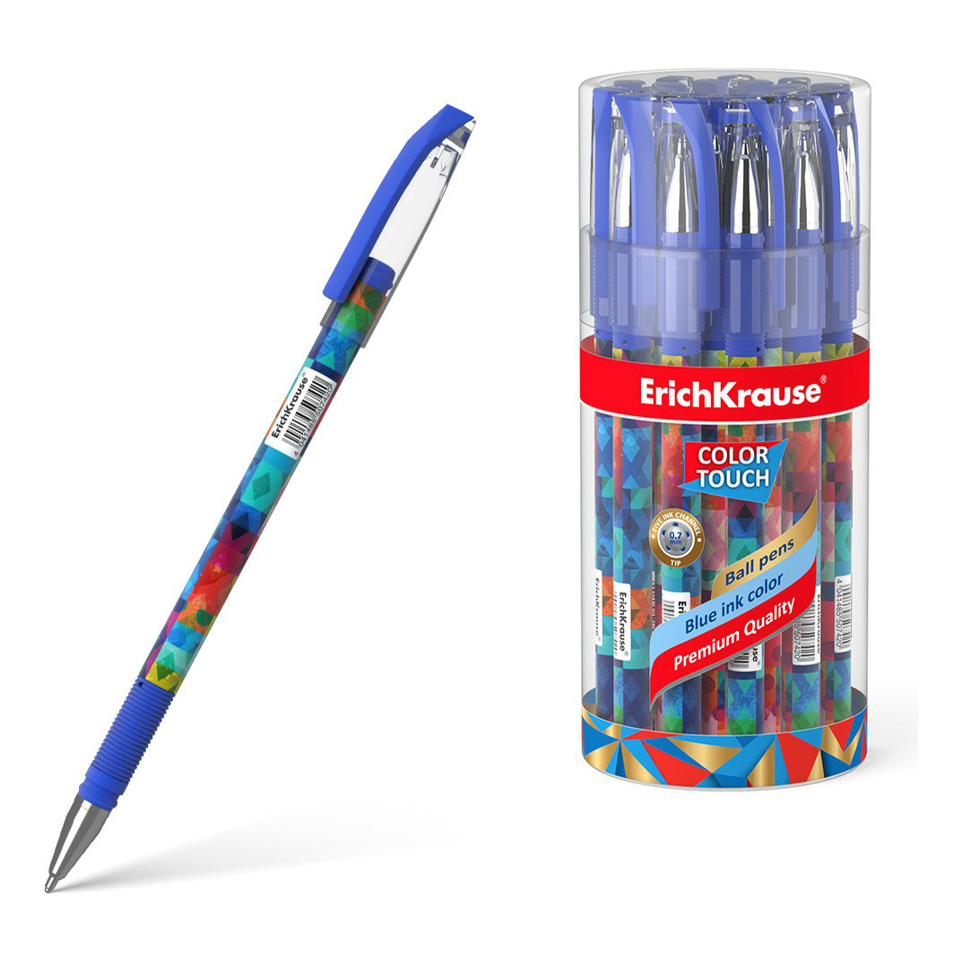 

Ручка шариковая ErichKrause ColorTouch Patchwork линия письма 0,35 мм, цвет чернил синий