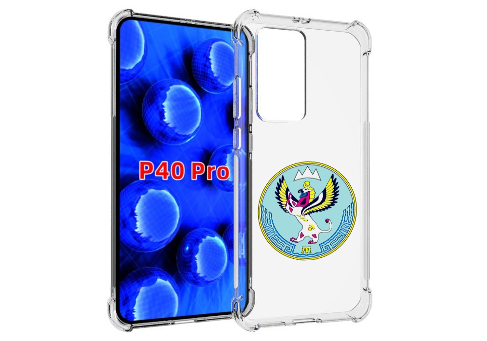 

Чехол MyPads герб-алтаи-горно-алтаиск для Huawei P40 Pro противоударный, Прозрачный, Tocco