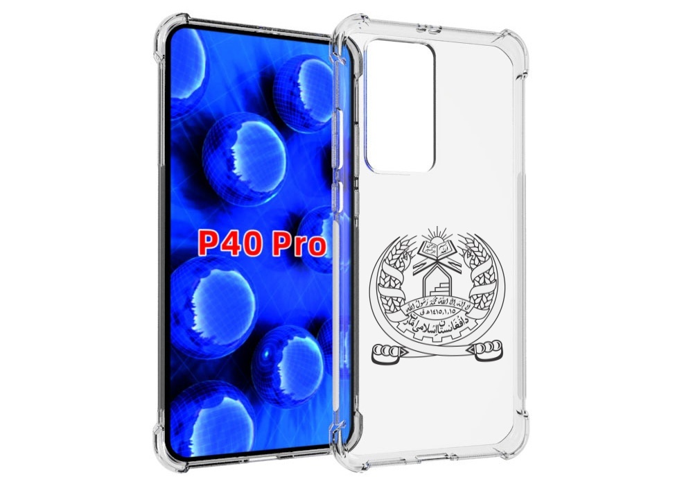 Чехол MyPads герб-афганистан для Huawei P40 Pro противоударный