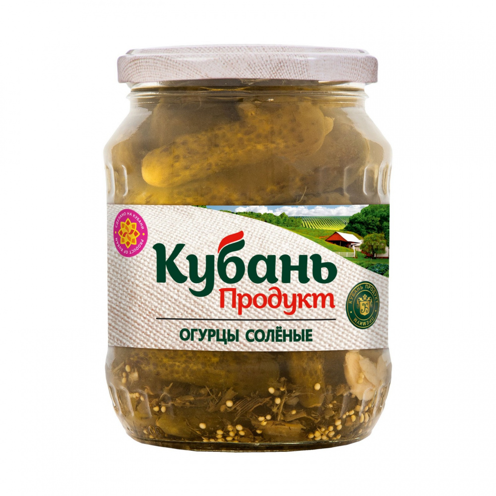 Огурцы соленые Кубань продукт, 680 гр