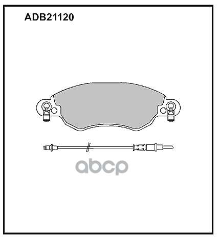 

Тормозные кололки ALLIED NIPPON передние дисковые ADB21120