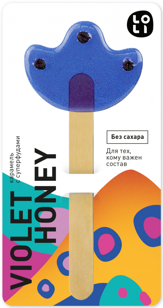 

Карамель с суперфудами LO-LI "Violet Honey", без сахара, 35 г