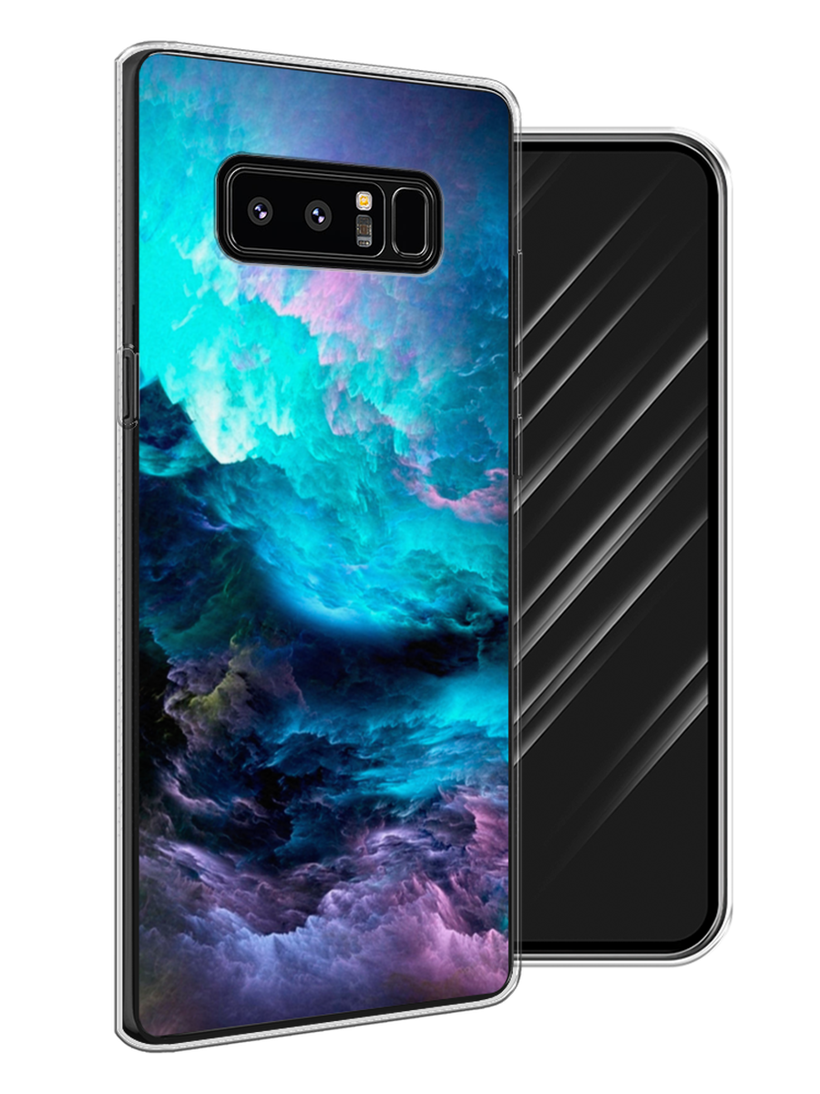 

Чехол Awog на Samsung Galaxy Note 8 "Бирюзовое небо", Фиолетовый;черный, 25250-4