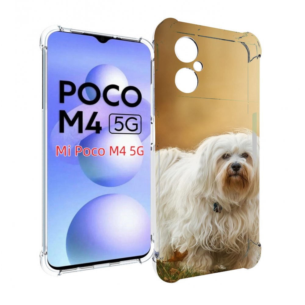 

Чехол MyPads гаванскии бишон для Xiaomi Poco M4 5G, Прозрачный, Tocco