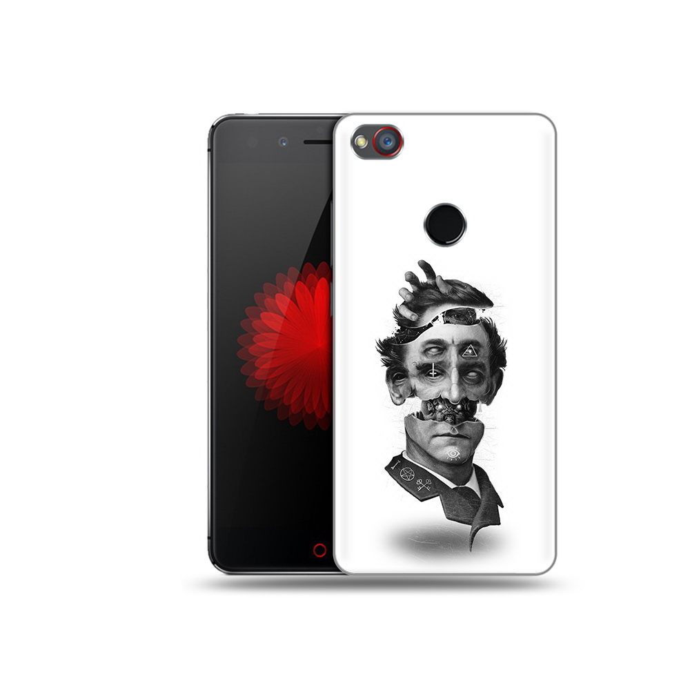 

Чехол MyPads Tocco для ZTE Nubia Z11 страшное лицо абстракция (PT48017.468.628), Прозрачный, Tocco