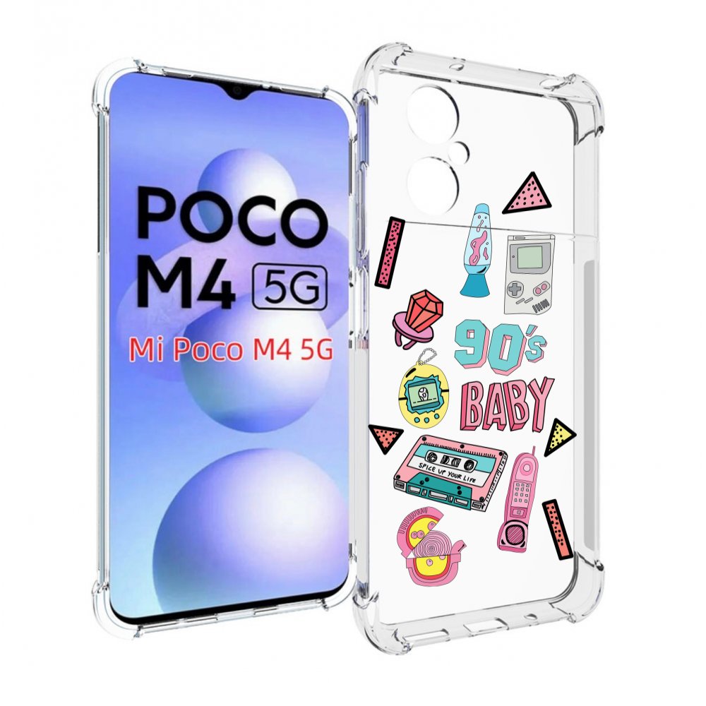 

Чехол MyPads гаджеты-90х для Xiaomi Poco M4 5G, Прозрачный, Tocco