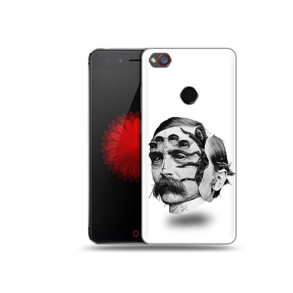 

Чехол MyPads Tocco для ZTE Nubia Z11 страшное лицо мужчины (PT48017.468.629), Прозрачный, Tocco