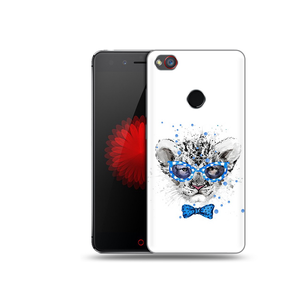 

Чехол MyPads Tocco для ZTE Nubia Z11 тигренок с бабочкой (PT48017.468.642), Прозрачный, Tocco