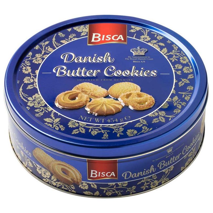 фото Печенье сдобное bisca "butter cookies", 26% сливочного масла, 454 г