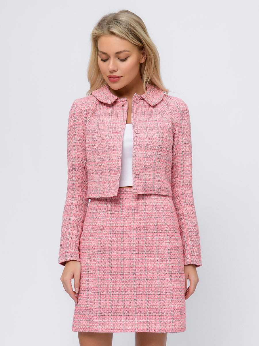 

Жакет женский 1001dress 102932 розовый 40 RU, 102932