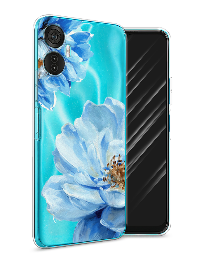 

Чехол Awog на Itel Vision 5 Plus "Голубые клематисы", Голубой, 3201150-8