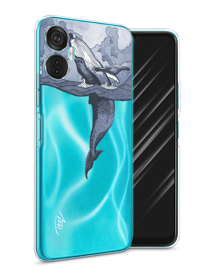 

Чехол Awog на Itel Vision 5 Plus "Два измерения", Голубой;черный;прозрачный, 3201150-7