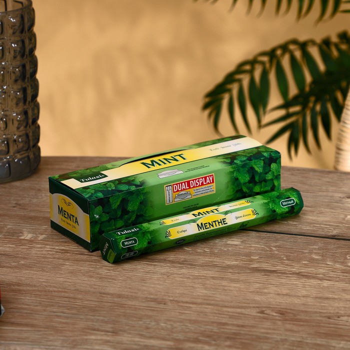 

Благовония "Tulasi" 20 аромапалочек Mint, Indian style