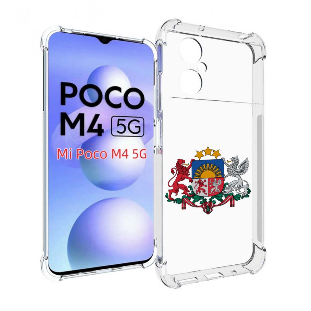 

Чехол MyPads герб-латвии для Xiaomi Poco M4 5G, Прозрачный, Tocco
