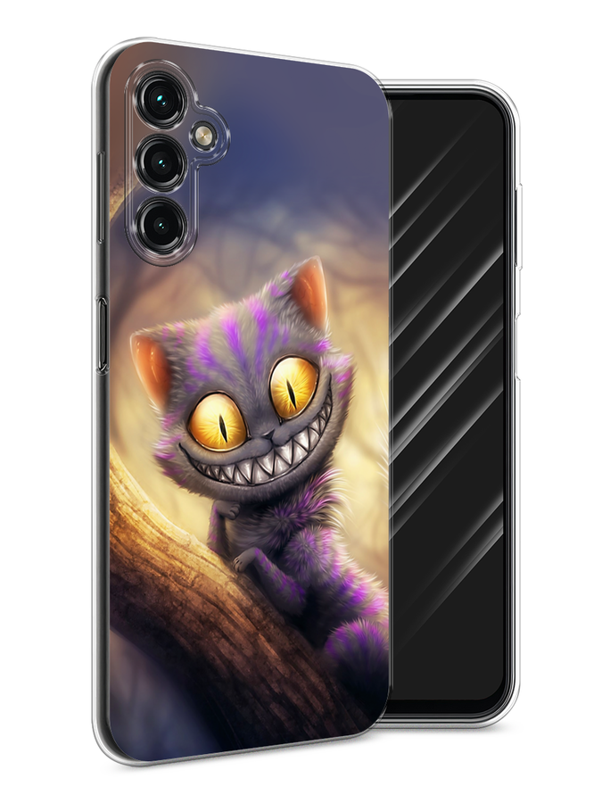 

Чехол Awog на Samsung Galaxy A14 4G "Cheshire Cat", Фиолетовый;желтый, 2107950-1