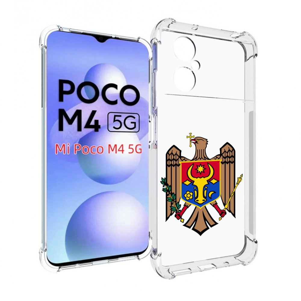 

Чехол MyPads герб-молдовы для Xiaomi Poco M4 5G, Прозрачный, Tocco