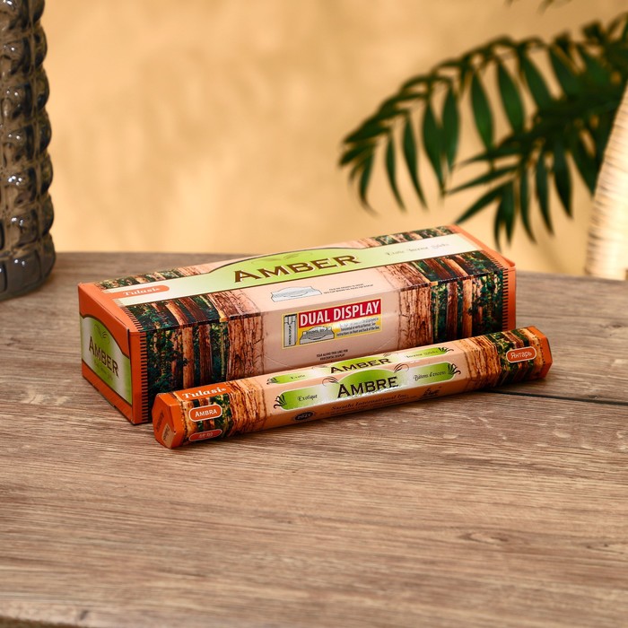 

Благовония "Tulasi" 20 аромапалочек Amber, Indian style