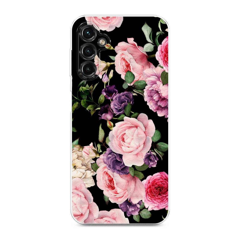 

Чехол Awog на Samsung Galaxy A14 4G "Пионы на черном", Черный;розовый;зеленый, 2107950-8