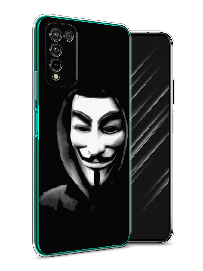 

Чехол Awog на Honor 10X Lite "Анонимус", Черный;серый;белый, 6104650-5