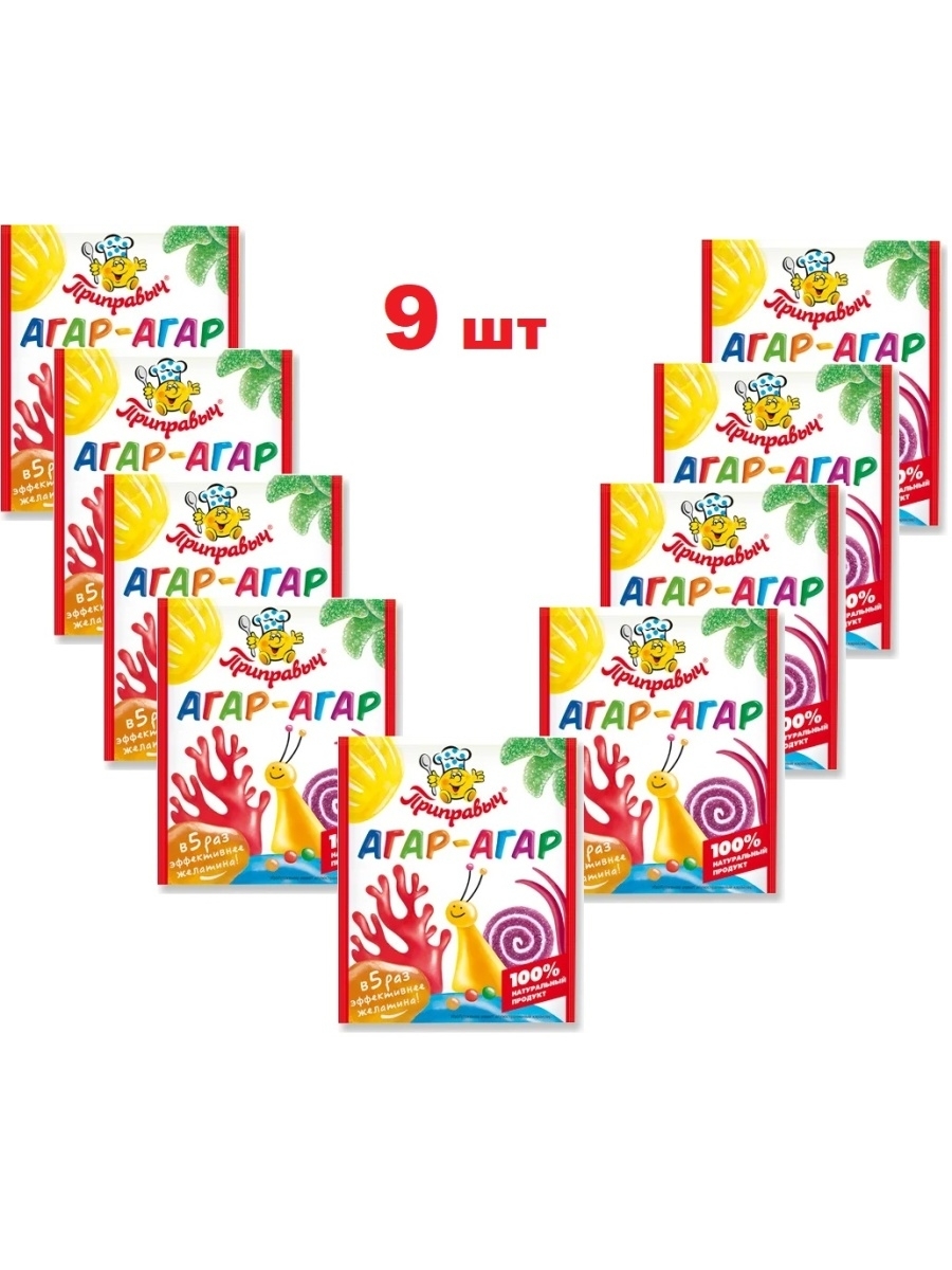 

Агар-агар Приправыч желатин 7 г х 9 шт