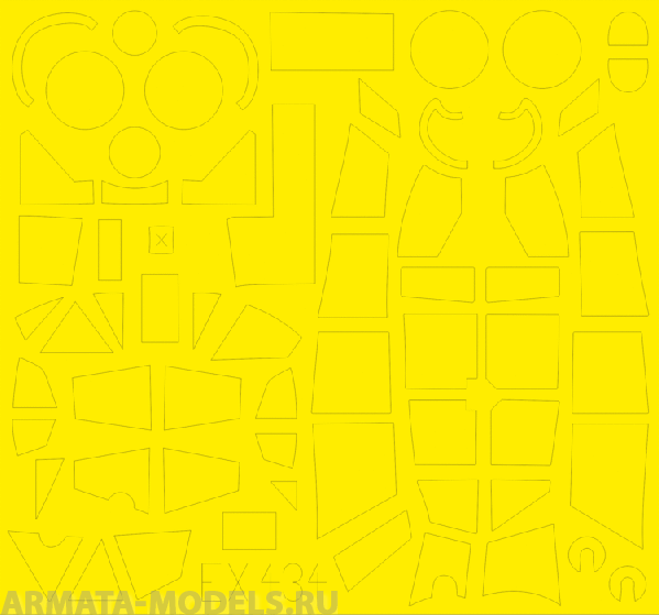 

EX434ED Окрасочная маска Do 215B for ICM kit 1/48