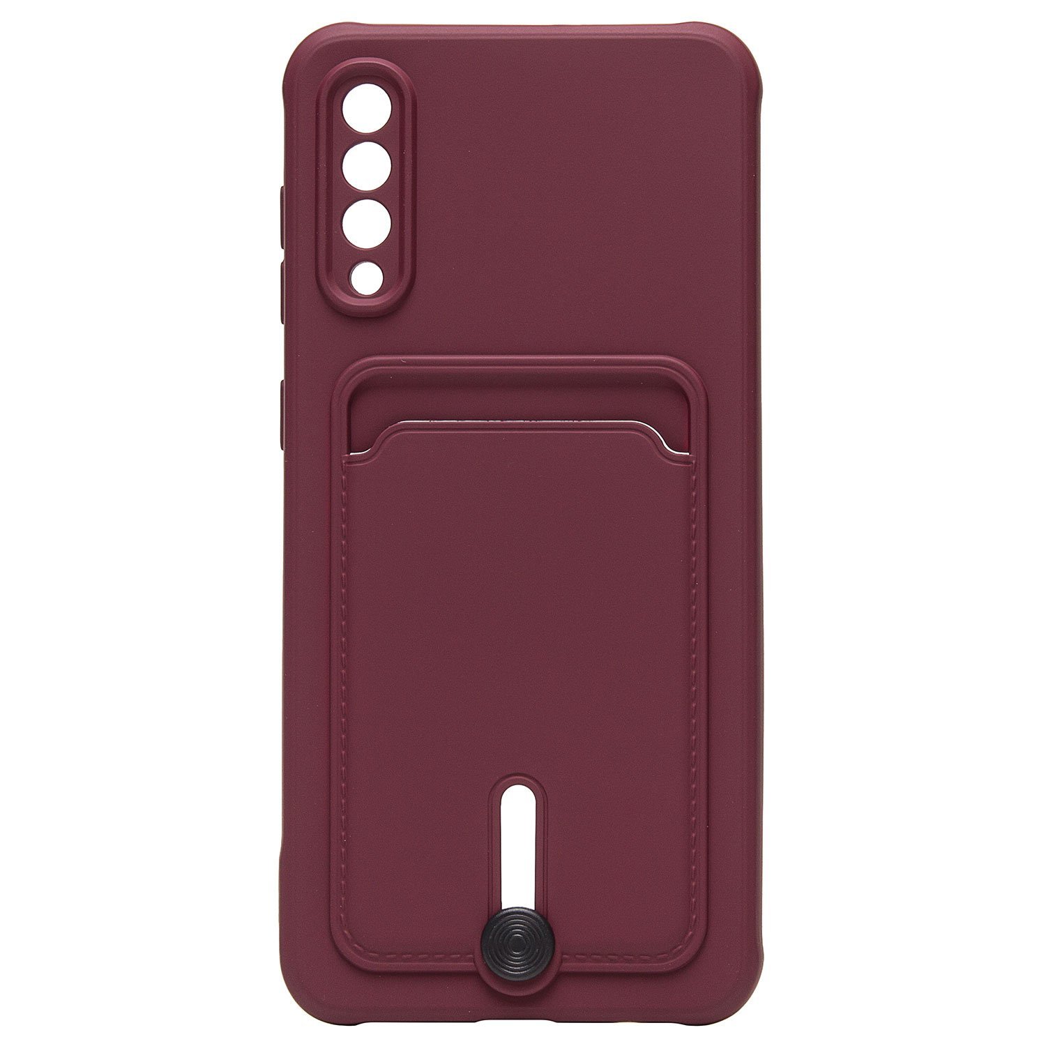 Чехол накладка SC304 BaseMarket для Samsung A505F Galaxy A50 (бордовый)