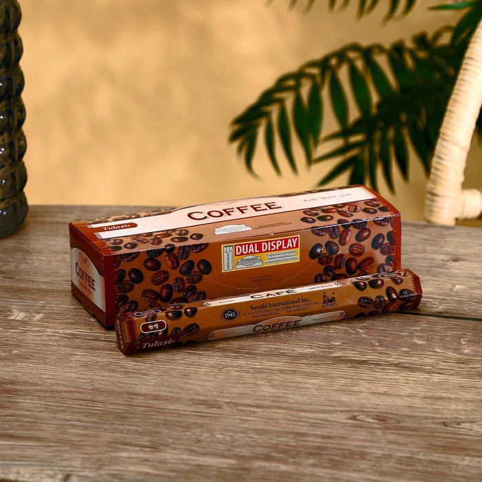 

Благовония "Tulasi" 20 аромапалочек Coffee, Indian style