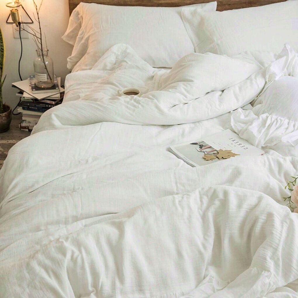 

Постельное бельё Maktex варёный хлопок семейное 225 Молочный с наволочками 50х70, варёный хлопок семейное 50х70