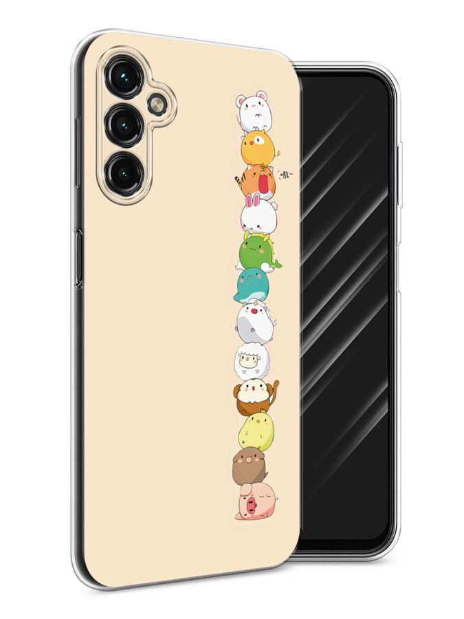 

Чехол Awog на Samsung Galaxy A14 4G "Питомцы Чиби", Желтый, 2107950-2