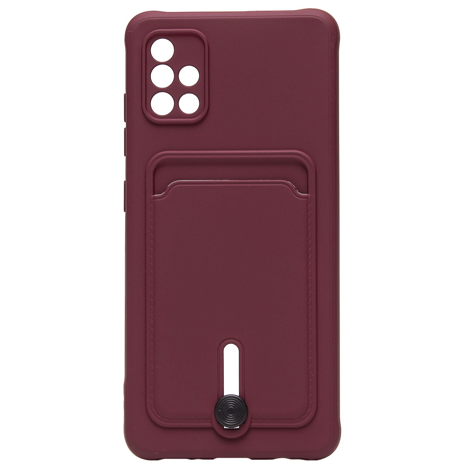Чехол накладка SC304 BaseMarket для Samsung A515F Galaxy A51 (бордовый)