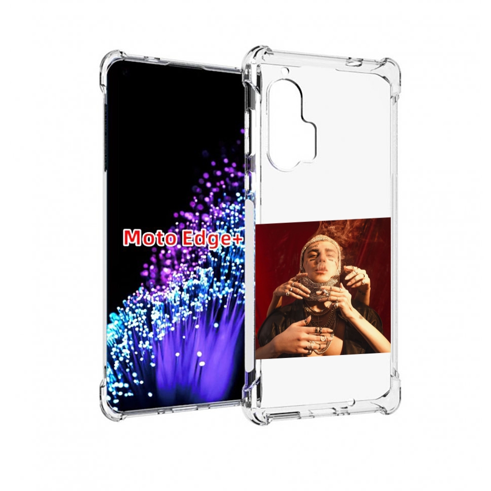 

Чехол MyPads Slime face для Motorola Edge+ Plus, Прозрачный, Tocco