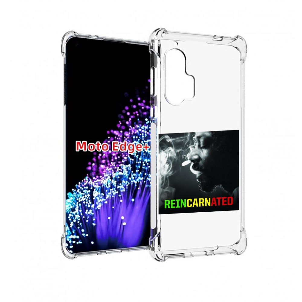 

Чехол MyPads Snoop Dogg REINCARNATED для Motorola Edge+ Plus, Прозрачный, Tocco