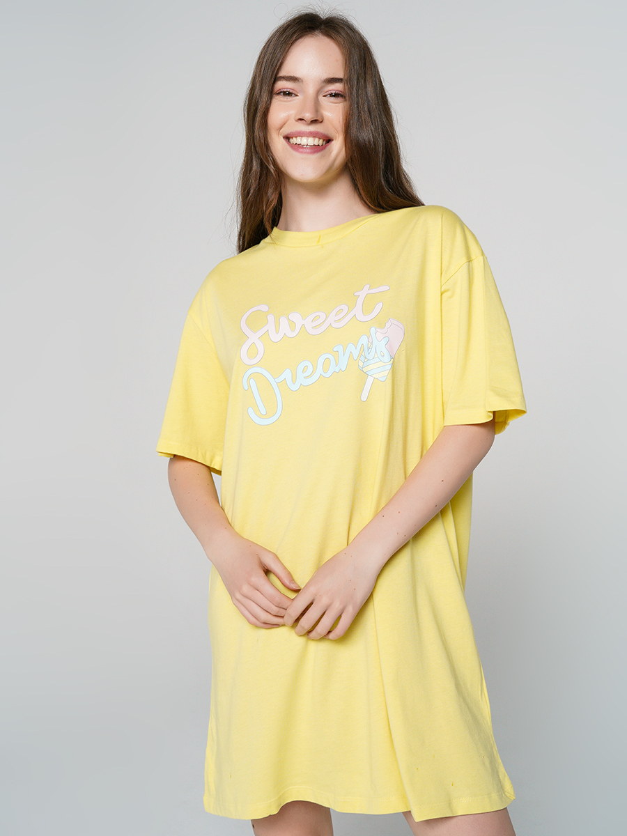 

Ночная сорочка женская ТВОЕ желтая XL, 79585
