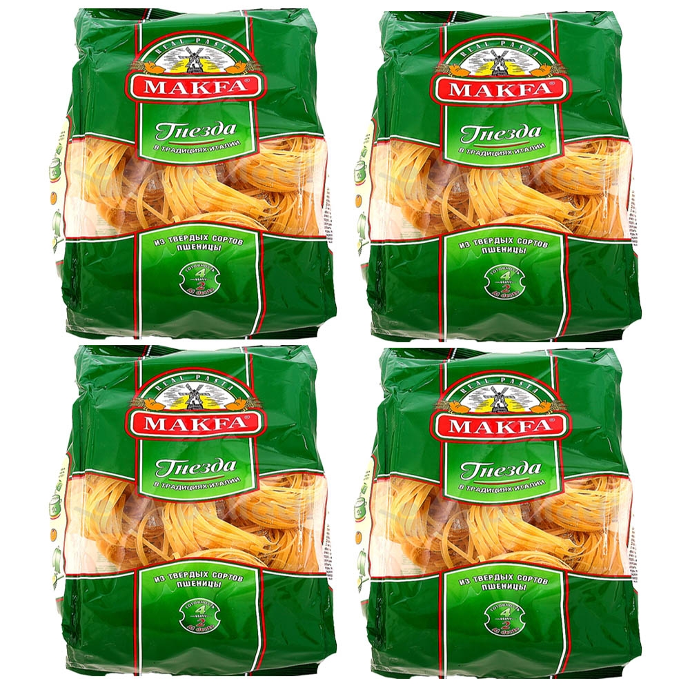 

Макаронные изделия Makfa гнезда, 4 шт по 450 г