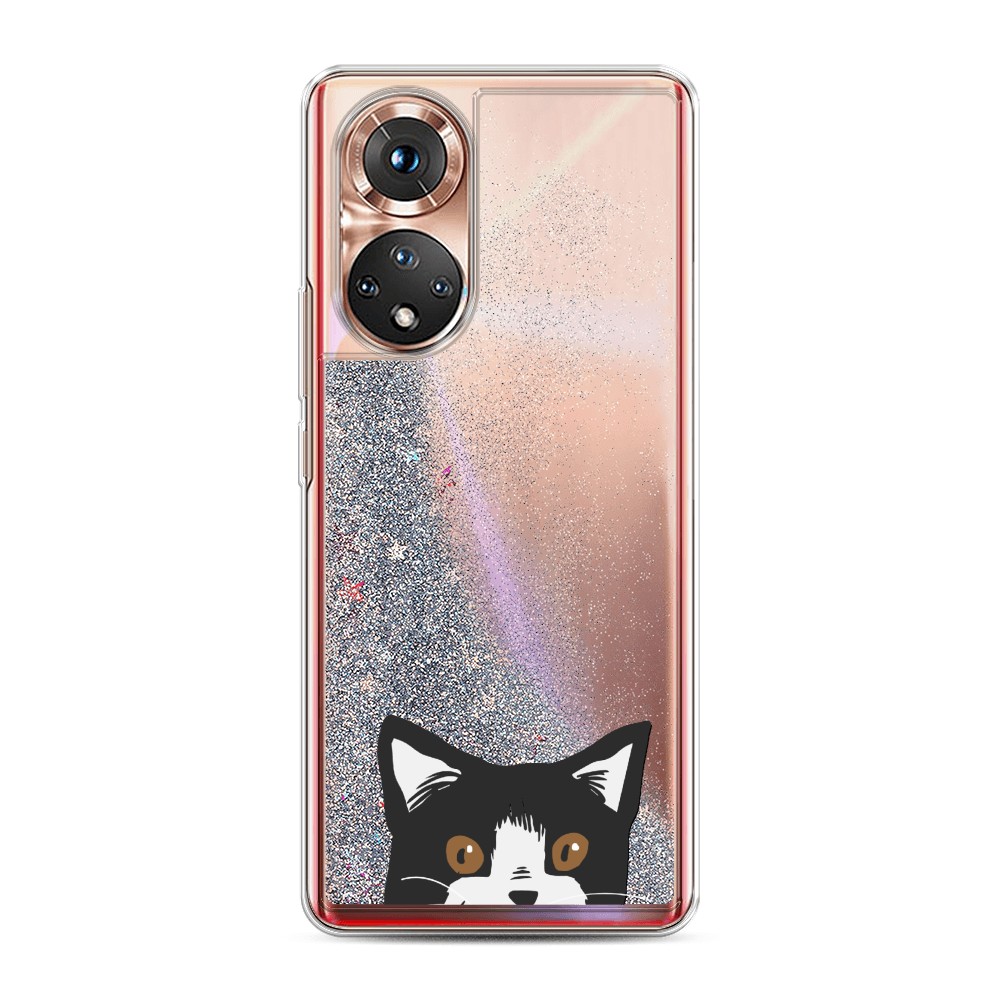 

Чехол Awog на Honor 50/Nova 9 "Подглядывающий кот", Разноцветный, 6106191-1