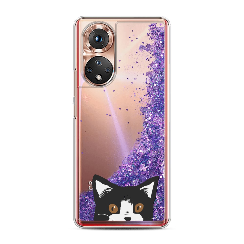

Чехол Awog на Honor 50/Nova 9 "Подглядывающий кот", Разноцветный, 6106192-1