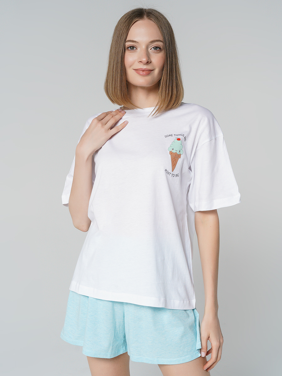

Пижама женская ТВОЕ белая XS, 80337