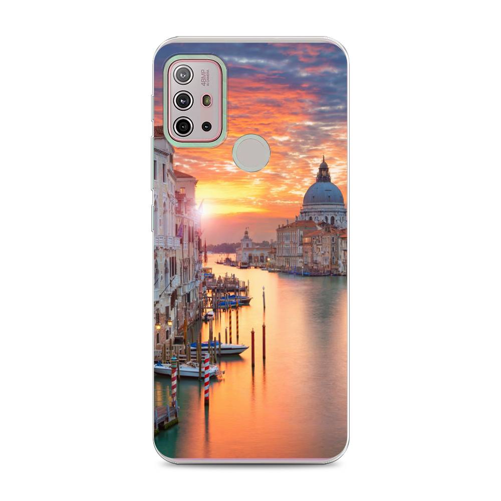 

Чехол на Lenovo K13 Note/Motorola Moto G10/G20/G30 "Восход 11", Розовый;оранжевый, 112950-2