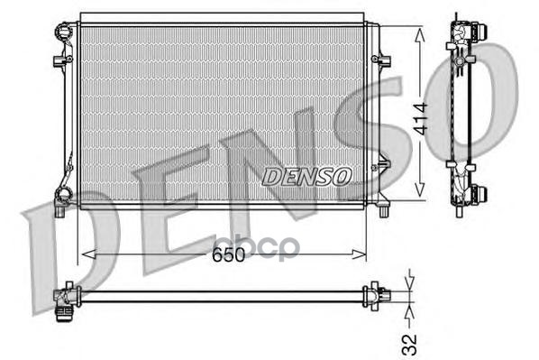 Радиатор [650x414] DENSO drm32016
