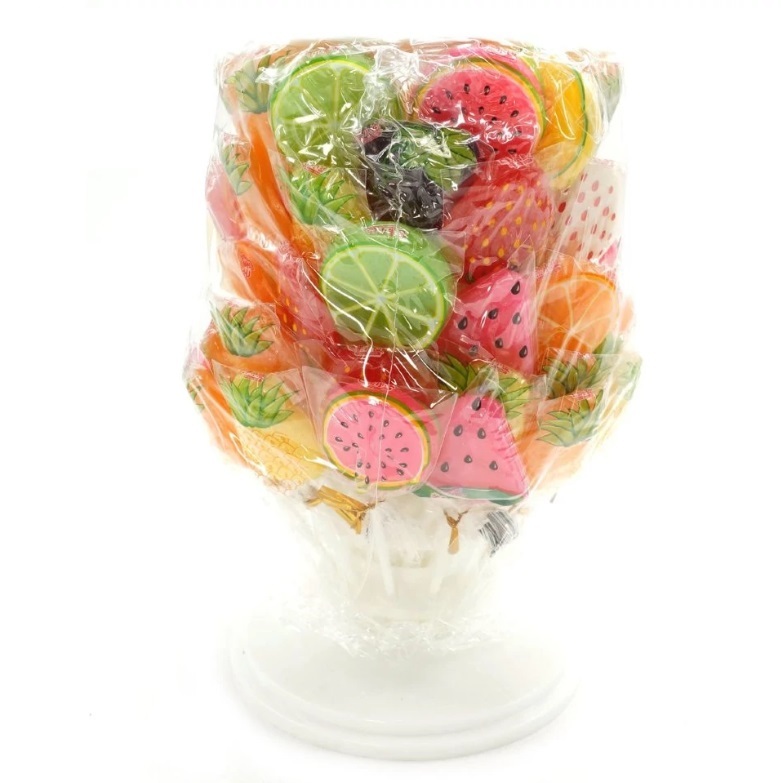 Леденцы Deer DaDa на палочке фруктовый букет 15 г х 60 шт